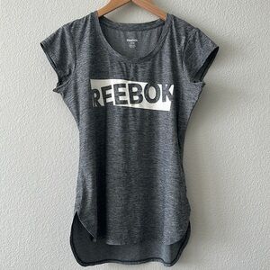 Reebok Gray Running Active Athletic Top Size Medium